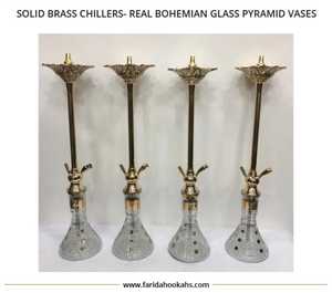 La mejor gama de latón macizo Farida Hookah Groups Heavy Duty con acabado de laca de lujo - Product Image 2