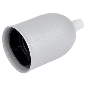 Douille E27 Métal Gris Satiné avec Écrou de Serrage - Product Image 2