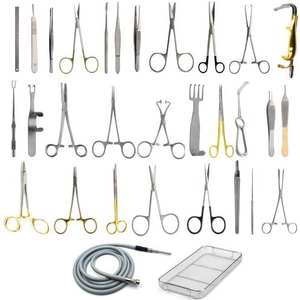 Juego de Instrumentos Quirúrgicos Ortopédicos de Reconstrucción Manual de Acero de Alta Calidad al por Mayor, Clip Hemolock, Instrumento Médico SurgiRight - Product Image 1