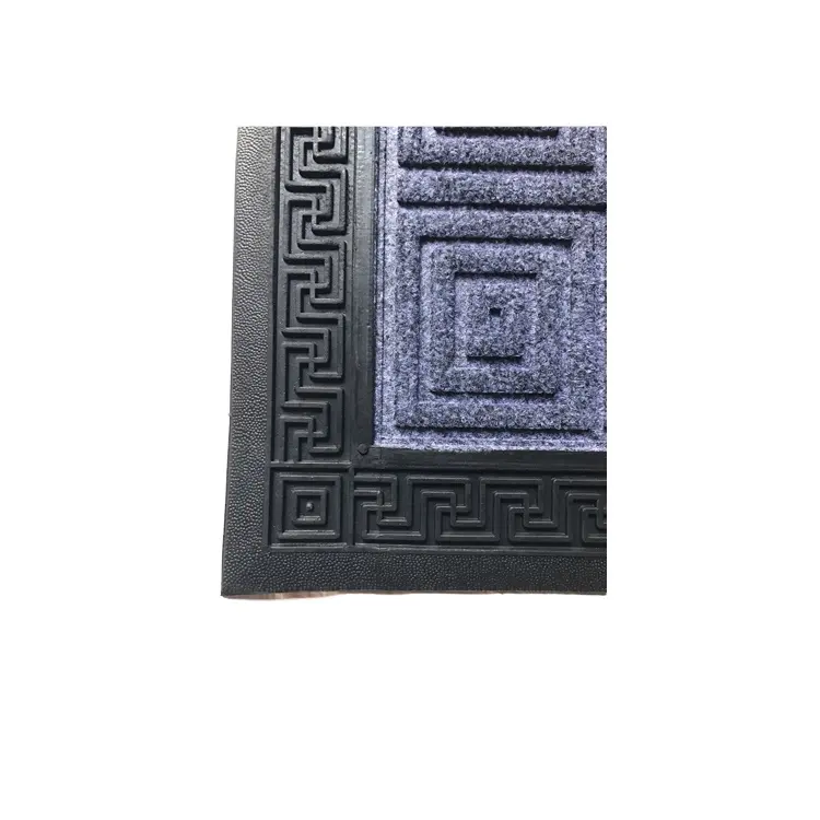 Langlebige Tür matte aus Polypropylen-Material mit grauem Rand zu niedrigem Marktpreis | Kunden spezifisches Design verfügbar
