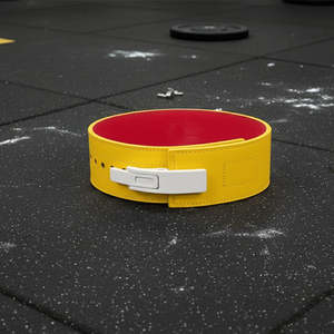 Cinturón de Levantamiento de Pesas Ajustable y Transpirable de Cuero de Gamuza Vacuno, con Hebilla de Palanca y Logotipo Personalizado, Equipo de Seguridad para Entrenamiento Físico - Product Image 1