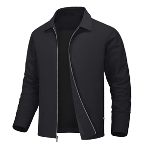 High Quality <b>Men's</b> <b>Jackets</b> Cotton <b>Canvas</b> Full Zipper Up <b>Man</b> <b>Jackets</b> Breathable Custom Logo <b>Jacket</b> For <b>Man</b> - Product Image 1