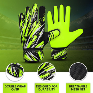 Hot Sale Professional Outdoor Goalkeeper <b>Gloves</b> Latex Waterproof Breathable Full Finger Lace-<b>Up</b> Closure High Quality 2025 - Product Image 2