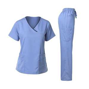 Uniforme d'hôpital d'infirmière supérieure de gommage médical à la mode conçoit des vêtements de travail - Product Image 1