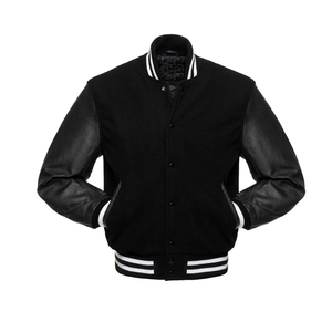 Fabrication de veste universitaire d'hiver à manches longues de qualité supérieure Offre Spéciale veste universitaire au design solide pour hommes Streetwear décontracté - Product Image 1