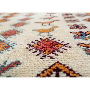 Tapis en laine noué à la main Aalam Pae-422 ivoire, motif géométrique de prière - Product Image 3