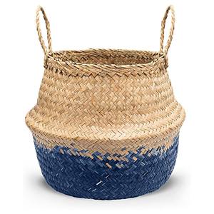 Hot deal seagrass straw <b>belly</b> <b>basket</b> for closet organizer and storage low price sea grass <b>baskets</b> - Product Image 4
