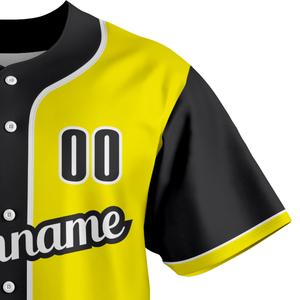 Custom Baseball Jersey <b>Button</b> <b>Up</b> <b>Short</b> <b>Sleeve</b> Team Uniform Gradient Print Breathable Quick Dry Polyester Athletic Sports <b>Shirt</b> - Product Image 3
