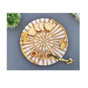 Plato grande de madera natural hecho a mano para entretener a los invitados queso frutas aperitivos postres pan centro de mesa - Product Image 1