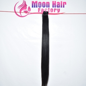 Extensions de cheveux humains non traités de qualité supérieure, provenant d'Inde, produit bon marché, mèches lisses, double trame, simple trame, par Export - Product Image 2