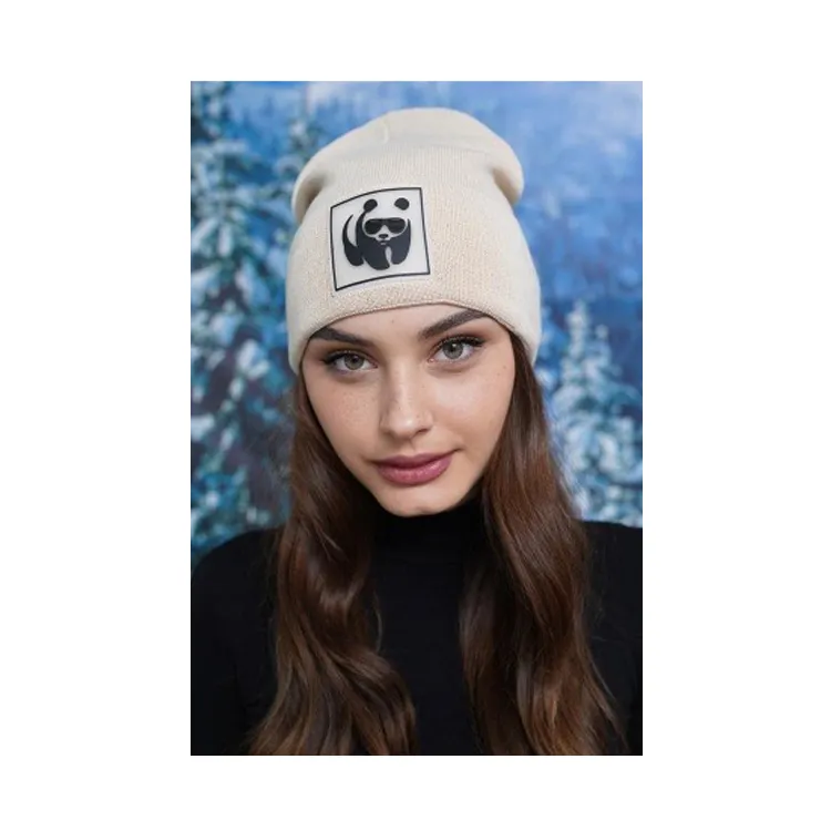 All'ingrosso Design Elegante di Alta Qualità di Vendita Caldo Elegante Inverno Casual 6034-1- "Panda Cool" Cappello Berretto per la Donna