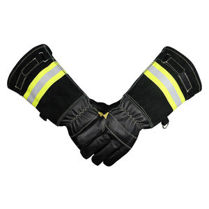 Guantes de bombero de cuero recién llegados de la mejor calidad, la mejor Fabricación, guantes de bombero de servicio OEM de alta seguridad exigente - Product Image 5
