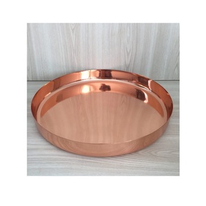 Plateau à huîtres en acier inoxydable avec grand or poli avec shae personnalisé et taille avec design antique au prix de gros - Product Image 4