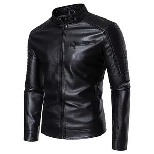 Veste en cuir grande taille de haute qualité pour hommes, vêtements d'extérieur coupe-vent, fermeture à glissière, vêtements de course automobile respirants - Product Image 2