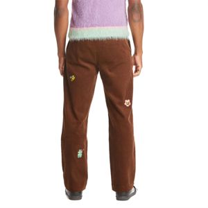 กางเกงผ้าลูกฟูกปักลายด้วยผ้าลูกฟูกที่ได้แรงบันดาลใจจากวินเทจพร้อมแผ่นปะสำหรับตกแต่งที่สมบูรณ์แบบสำหรับลำลอง - Product Image 5