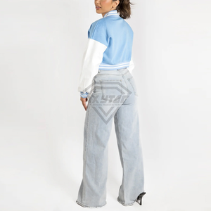 Chaqueta Universitaria Moderna para Mujer, Chaqueta Letterman con Logotipo Personalizado, Abrigo de Invierno, Chaquetas Universitarias Transpirables para Mujer, Personalizadas OEM - Product Image 5