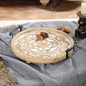Bandejas de madera para sal de alta calidad con acabado a mano para servicio de hotel en casa de fabricante indio a los mejores precios - Product Image 4