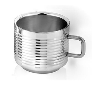 Riva ถ้วยชาสแตนเลสผนังสองชั้นขนาด100มล. เป็นมิตรกับสิ่งแวดล้อมอุปกรณ์ดื่มระดับพรีเมี่ยมดีไซน์ทันสมัย - Product Image 1