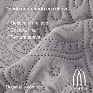 Copriletto Manemi in Cotone con Ricamo Paisley, Lavabile, per Uso Domestico, Varie Misure - Product Image 4