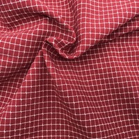 Tela de Algodón 100%, Tejido de Piel de Durazno, Teñido con Hilo, Estilo Espiga, Peso Medio, para Camisas y Ropa