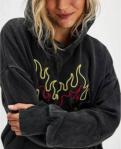 Sweat-shirts à capuche oversize en polaire pour femmes, style Y2K, anti-boulochage, respirants, tendance pour l'hiver, l'automne et le printemps - Product Image 4