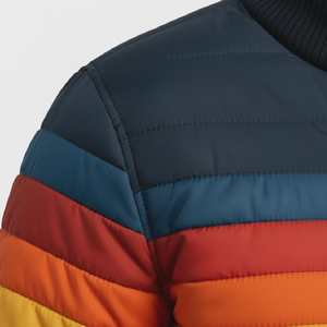 Veste bomber matelassée à motif écossais unisexe, fabrication d'usine, avec devant en toile, capuche personnalisée, coupe-vent, veste d'hiver - Product Image 6