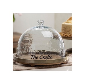 Bamboo Rattan Serving Tray With <b>Dome</b> Finest Quality Snacks Serving Tray With <b>Dome</b> For Event Tableware Use - Product Image 5