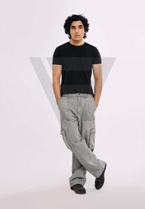 2025 New High-Quality Light Blue <b>Men's</b> Jeans - Stylish Elastic Business Casual <b>Pants</b> for Comfort and Versatility Hot Sale Design - Product Image 1