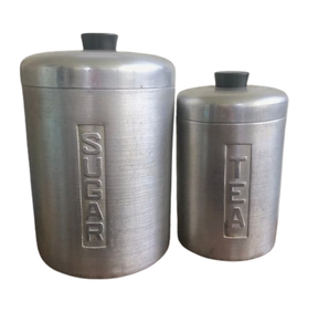 Boîtes de rangement pour vaisselle polie brillante Conteneurs en métal pour comptoir de cuisine Ensemble de boîtes de cuisine Fabriqué en Inde - Product Image 1