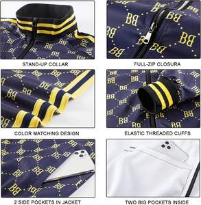 Ensemble de survêtements pour hommes en violet, survêtement à carreaux, survêtements pour hommes, survêtements de sport 2 pièces, vêtements de jogging, tenues de jogging - Product Image 5