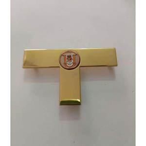 Joya masónica en forma de T chapada en oro con emblema personalizado Insignia de Regalia de alta calidad - Product Image 4