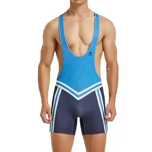 Precio barato Sublimated Wrestling Singlets para la venta en cantidad a granel Wrestling Singlets para hombres