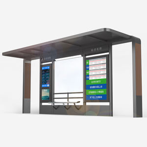 Refugio de autobús <span class=keywords><strong>abierto</strong></span> innovador de alta tecnología con elegantes cajas de luz publicitarias Diseño perfecto para espacios urbanos - Product Image 3