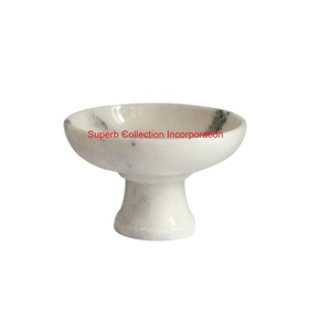 Bol décoratif en marbre vert naturel fabriqué à la main pièce maîtresse en pierre polie élégante pour la décoration intérieure et les occasions festives - Product Image 3