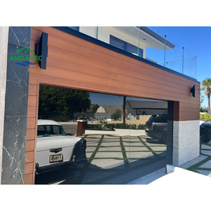 Puerta de <span class=keywords><strong>garaje</strong></span> de vidrio sin marco de lujo para villas suburbanas garajes tiendas minoristas Panel de <span class=keywords><strong>garaje</strong></span> superior de vidrio reflectante oscuro - Product Image 4