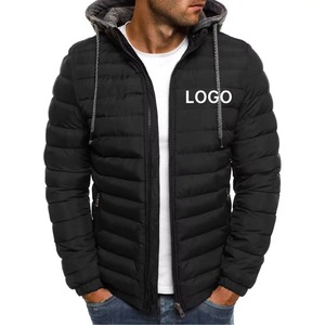 Logo personnalisé pour hommes Veste en laine chauffante d'hiver avec caractéristiques imperméables coupe-vent Vêtements d'extérieur d'automne à la mode avec un design à capuche - Product Image 2