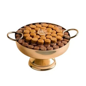 Vintage Metal <b>Chocolate</b> Serving Bowl Hot Selling Eco-Friendly Tableware For <b>Weddings</b> And Special Occasions Reasonable Price - Product Image 1