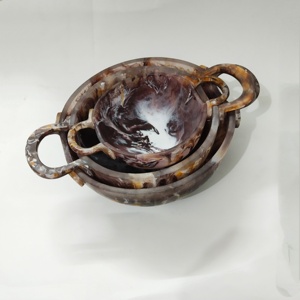 ชุดชามเต่าเรซิ่นปลอดสารพิษ 100% สำหรับอาหาร จำนวน 3 ใบ พร้อมหูจับถนัดมือ ผิวด้าน - Product Image 5