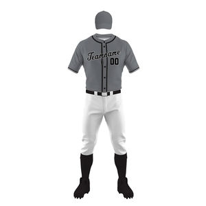 Uniformes de béisbol de secado rápido transpirables con logotipo personalizado, uniforme de béisbol de poliéster ligero para adultos, MOQ bajo, tamaño personalizado - Product Image 2
