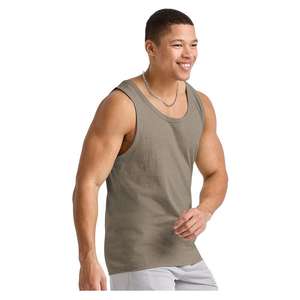 Diseño personalizado de alta calidad Casual Color sólido 100% algodón Single Jersey camiseta sin mangas de los hombres de la fábrica de Pakistán mejor precio - Product Image 2