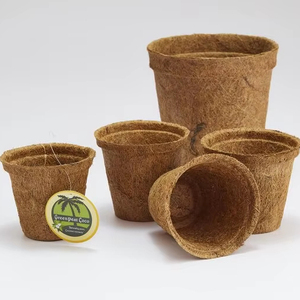 Fabricado en fábrica 100% macetas de fibra de coco natural biodegradable para viveros de plantas, invernaderos y granjas hidropónicas - Product Image 1