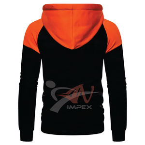 เสื้อฮู้ดดี้พิมพ์ลายดิจิทัลคุณภาพสูงแบบกำหนดเองสำหรับผู้ชาย ตะเข็บสองสี ผ้าฟลีซสำหรับฤดูหนาว เป็นมิตรกับสิ่งแวดล้อม - Product Image 2