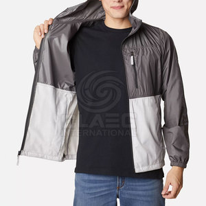 Veste coupe-vent d'hiver pour homme de bonne qualité, personnalisée, à capuche, avec fermeture éclair, imperméable, logo sur le devant - Product Image 5