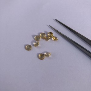 4mm 6mm Citrine Naturelle Ronde à Facettes Pierre Semi Précieuse Prix de Gros Pierres Libres pour la Fabrication de Bijoux Boutique en Ligne Usine - Product Image 1