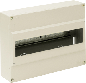 Quadro di distribuzione superficiale per un massimo di 14 elementi, 280x192x68mm. (Solera 703) - Product Image 1