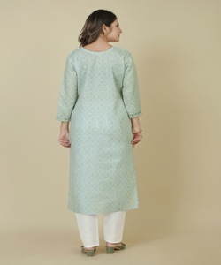 Salwar kameez indien pakistanais prêt à l'emploi costume en coton pour femmes cousu robes de femme élégantes - Product Image 5