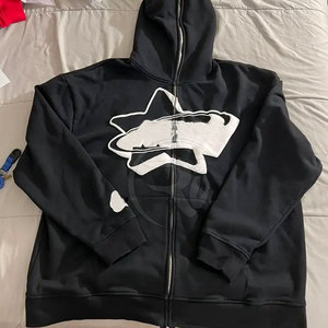 Zip Up Puff impresión sudaderas con capucha Manufacture100 % algodón de alta calidad logotipo personalizado Casual Zip Up Puff impresión sudaderas con capucha - Product Image 2