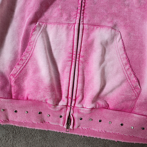 เสื้อมีฮู้ดชุดวิ่งสำหรับผู้ชายชุดวิ่งชุดวิ่งชุดวอร์มผ้าคอตตอนสีพื้นออกแบบโลโก้ได้ตามต้องการ - Product Image 5