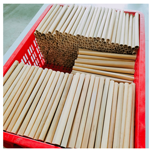 Pailles en bambou Pailles en bambou polies à la main pour les smoothies, les jus et les cocktails Origine Vietnam - Product Image 2