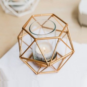 Porte-bougie chauffe-plat en laiton |   Décoration élégante pour la maison et les fêtes, en béton, unique, pot à bougie - Product Image 4